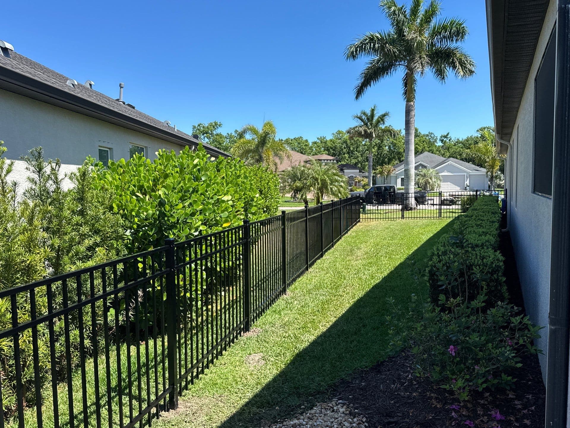 Aluminum fence installation by ASAP Fence & Gates in Hillsborough County, FL